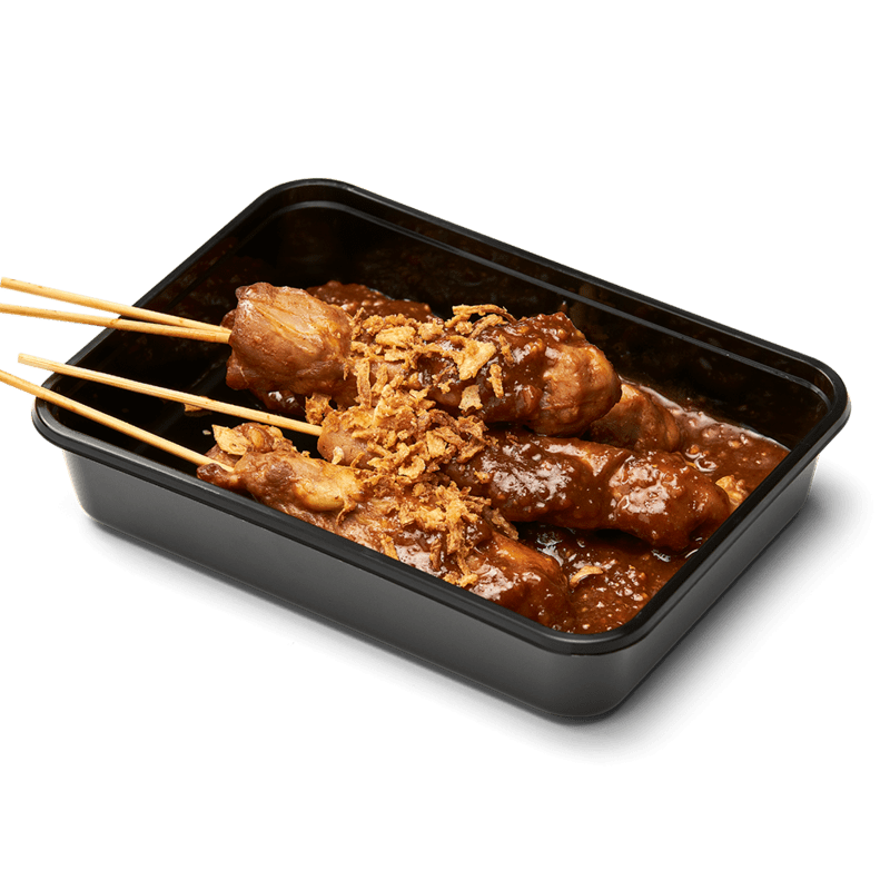 Portie saté ayam ketjap marinade